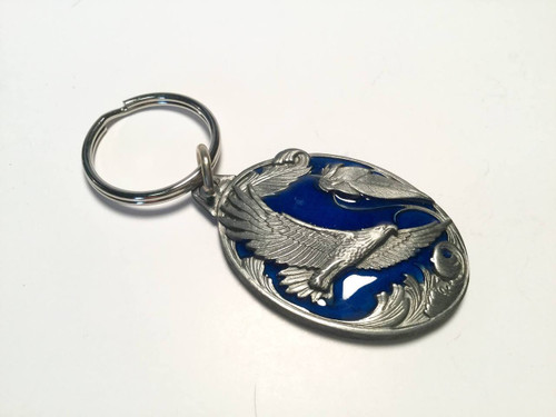 Blue Flying Eagle Keyring