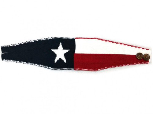 Red White Blue Texas Flag Knit Headband
