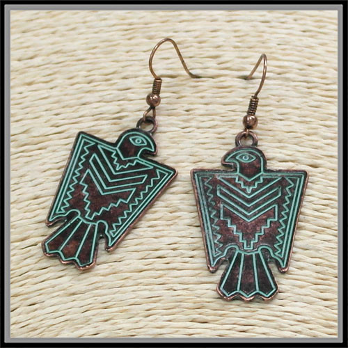 Copper and Patina Aztec Thunderbird