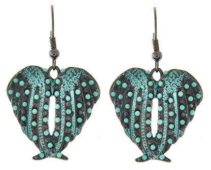 Patina Angel Wing Earrings