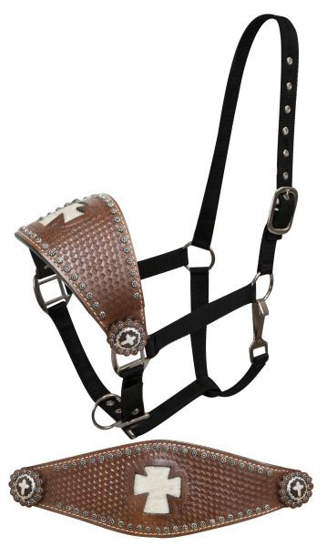 Leather Cross Bronc Halter  15791