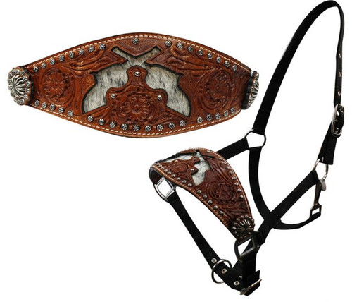 Crossed Pistols Bronc Halter 15828