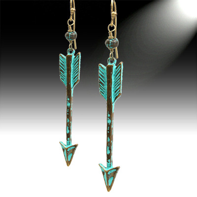 Patina Arrow Earrings