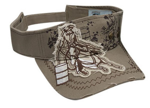 Khaki Barrel Racer Visor 