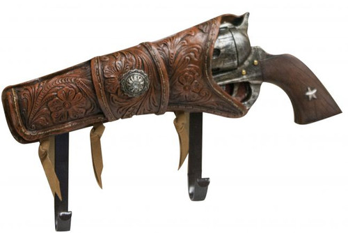 Pistol w/Hooks Wall Decor