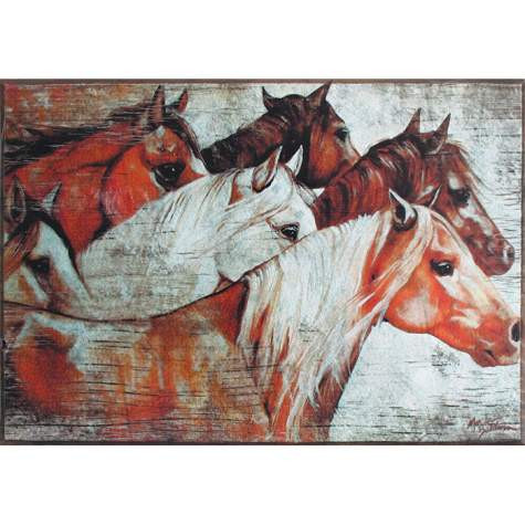 Power of Six Pine Wood Wall Art by Marcia Baldwin