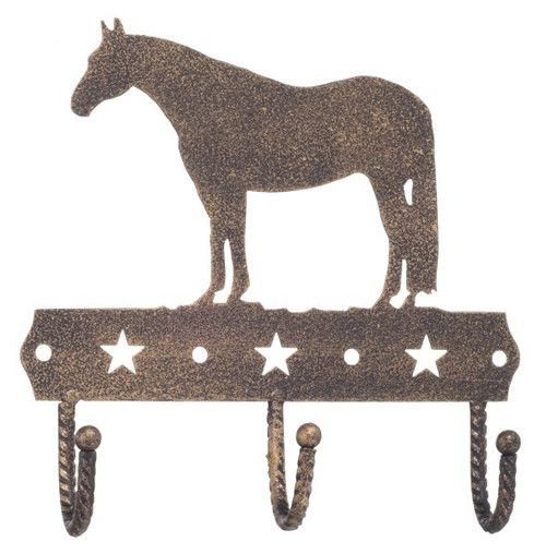3  Hook Black/Bronze Draft Horse