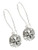 SILVER SAND DOLLAR FRENCH HOOK EARRINGS