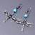Dragonfly Earrings w/Turquoise