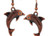 Copper Patina Dolphin Earrings