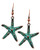 Patina and Copper Starfish Earrings