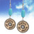 Turquoise & Crystal Shotgun Shell Earrings