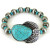 Turquoise & Feathers Bracelet