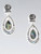 Silver Abalone Earrings with a Rose