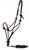 Black & Pink Cowboy knot rope halter with 7' lead