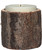Real Tree Bark Candle Holder