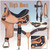 High Noon Black Barrel Racing Saddle Package