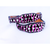 Pink Zebra Clear Crystals & Silver Spots Dog Collar Size 12"