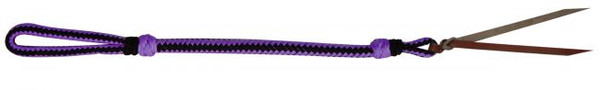Purple and Black Two Tone Braided Nylon Quirt