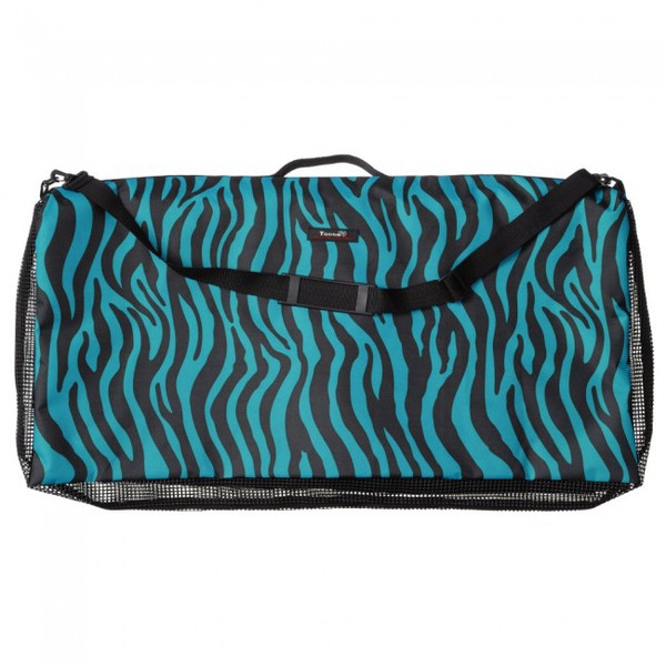  Heavy Nylon Turquoise Zebra Saddle Blanket Protector/Carrier
