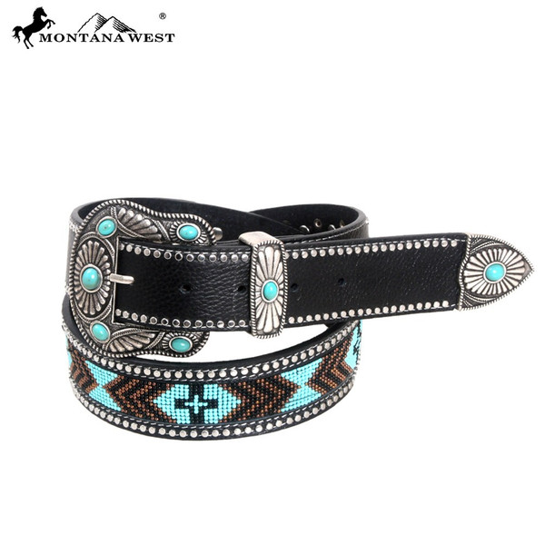 Medium Montana West Western Aztec Hand Beaded Collection Belt