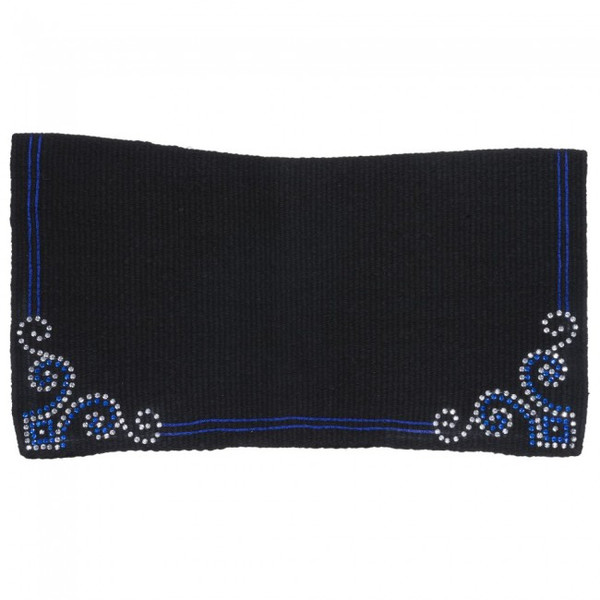 Contour Wool Saddle Blanket with Crystal Arrow Design in 3 Colors