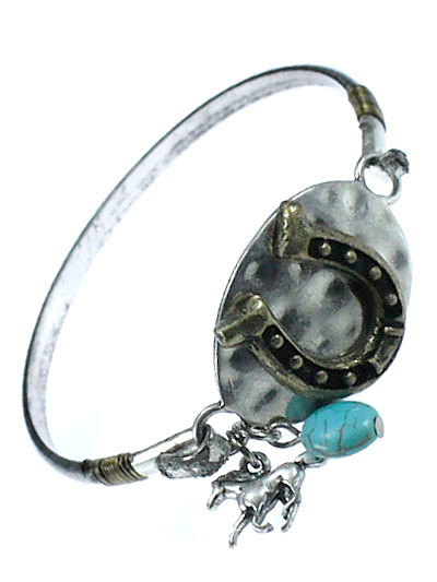 Horseshoe Bangle Bracelet
