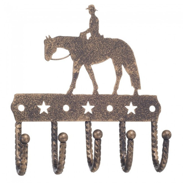 5 Hook Hey Rack Black/Bronze Western Pleasure