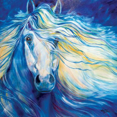 Blue Art Stardusk Horse Wall Art By Marcia Baldwin