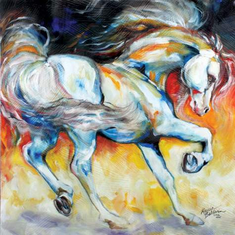 The Stallion Prance Wall Art By Marcia Baldwin