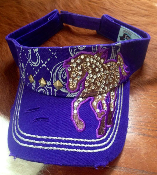 Purple Horse Visor 
