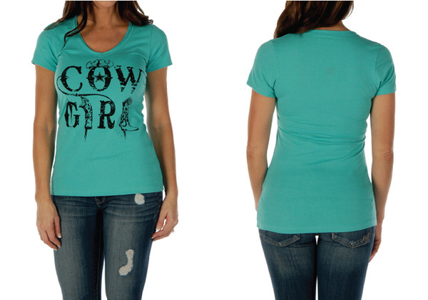 Teal Cowgirl Shirt