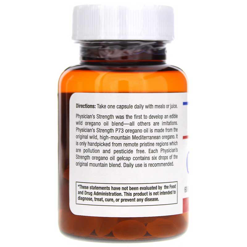 Physician’s Strength 100% Wild P73 Oil of Oregano, 120 Gelcaps