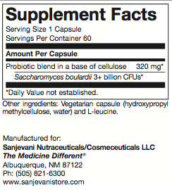 Sanjevani Saccharomyces Boulardii 3+ Billion CFUs