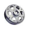 BRAKE DRUM FOR 6" BRAKE, 4-9/16" BORE, UNPLATED WITH RIVETED UNI-HUB, 1" BORE