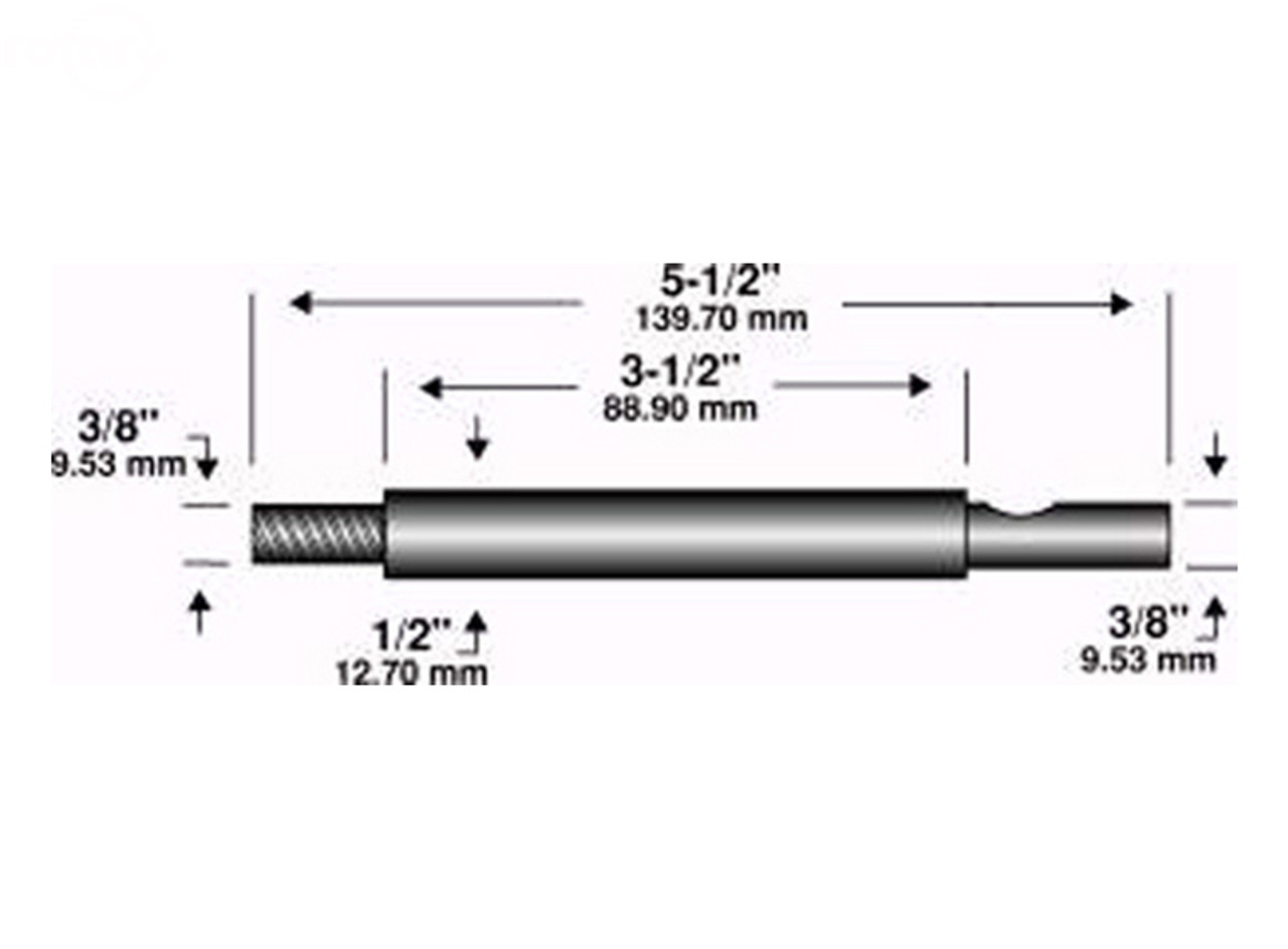 Edger Shaft 5-1/2" X 3/8" X 3/8"