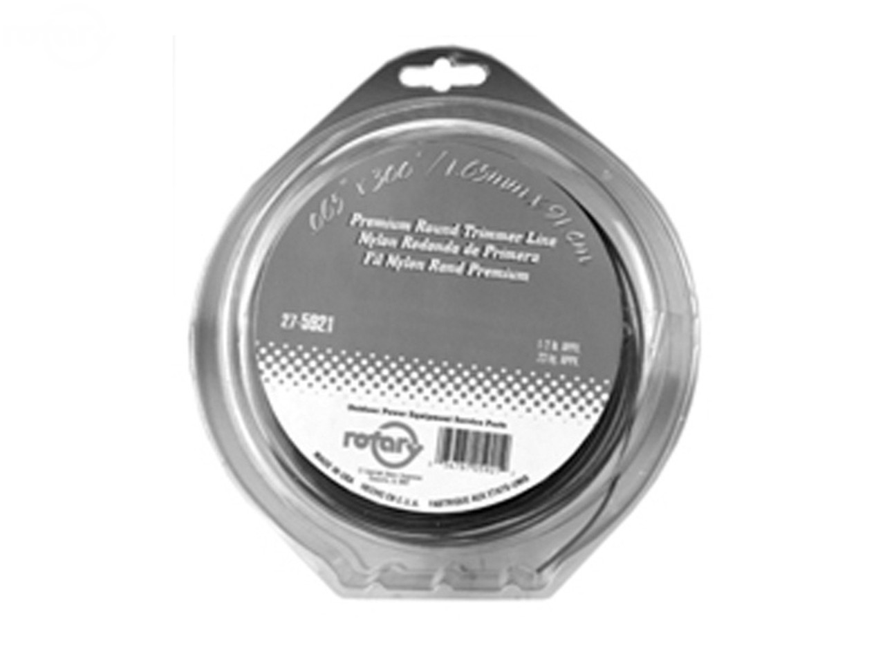Trimmer Line .065 X 1/2 Lb. Donut Red Commercial