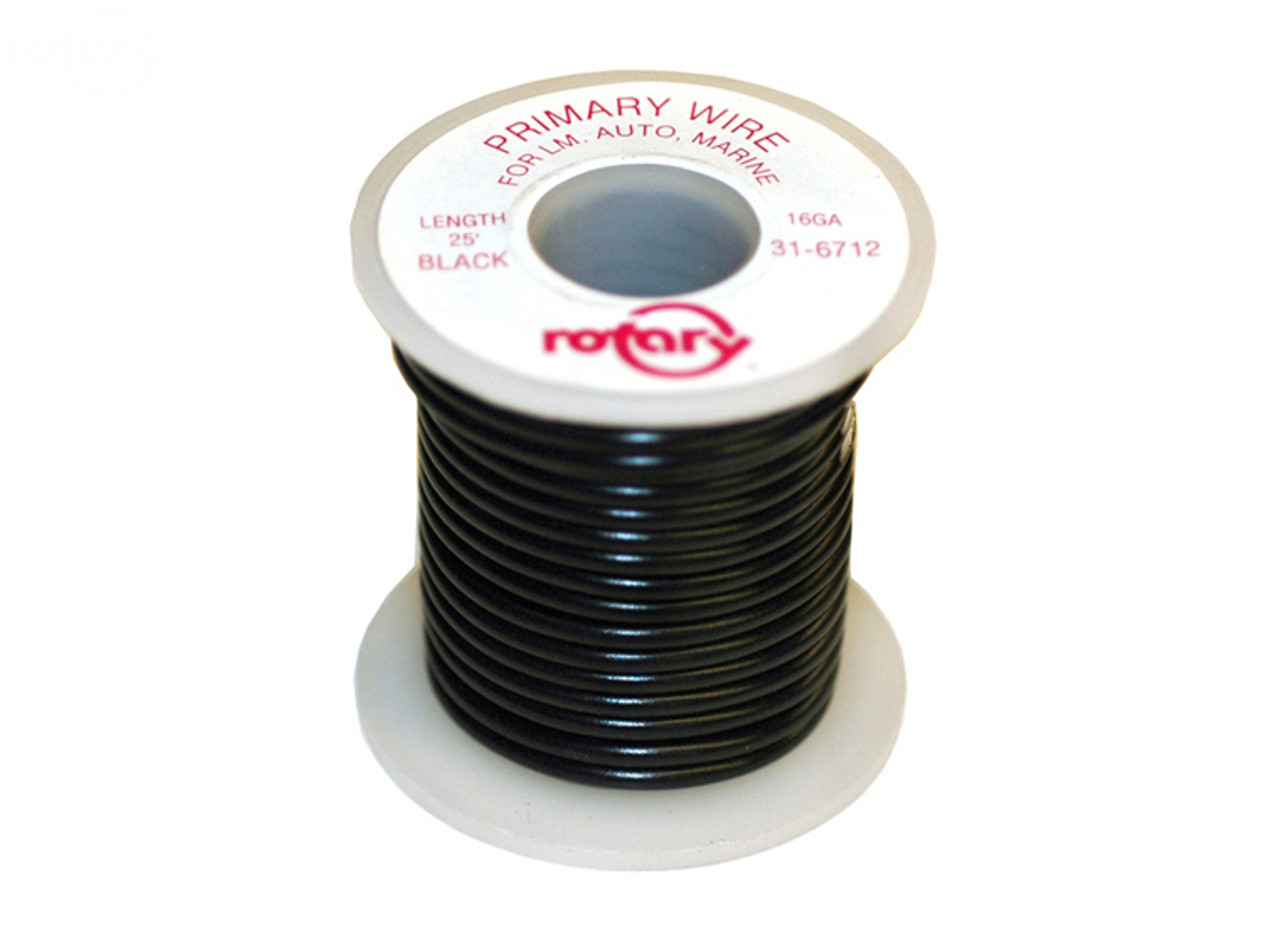 Primary Wire Black 16 Awg 25'