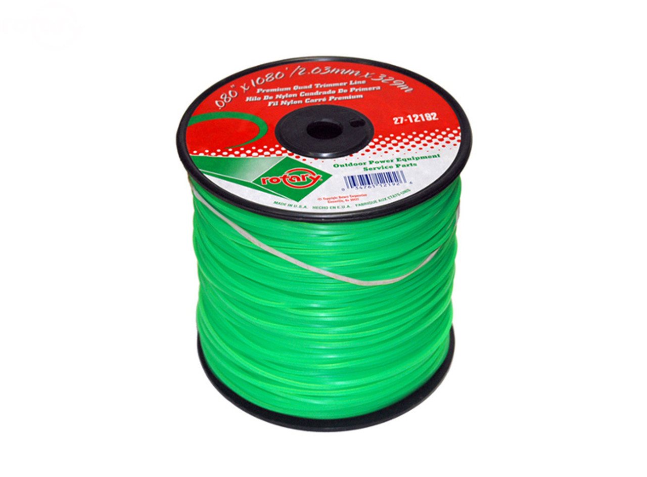 Trimmer Line .080 1080' Med Spool Quad Green