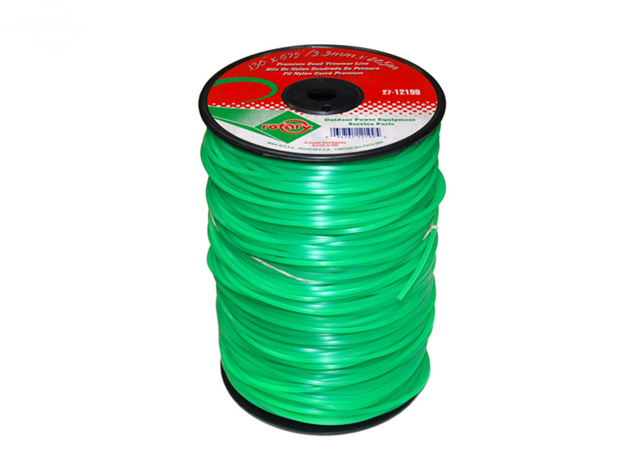 Trimmer Line .130 675' Lge Spool Quad Green