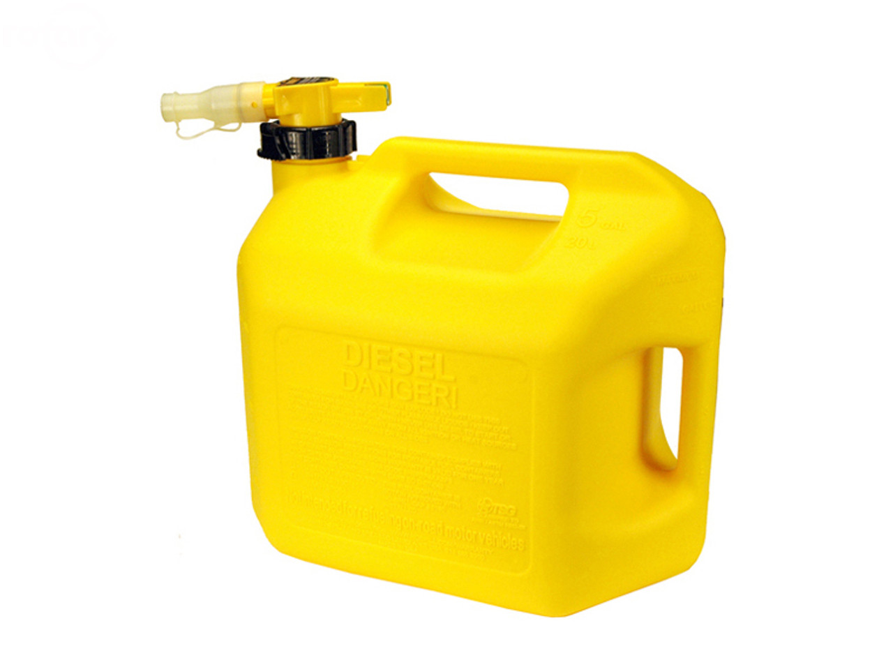 No-Spill 5 Gallon Diesel Can (Yellow)