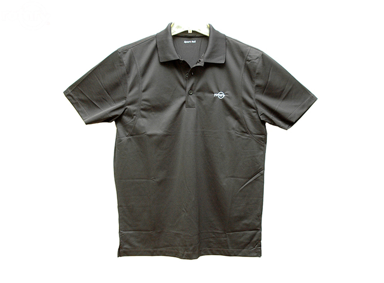 Black Polo Shirt With Rotary Logo 2Xl