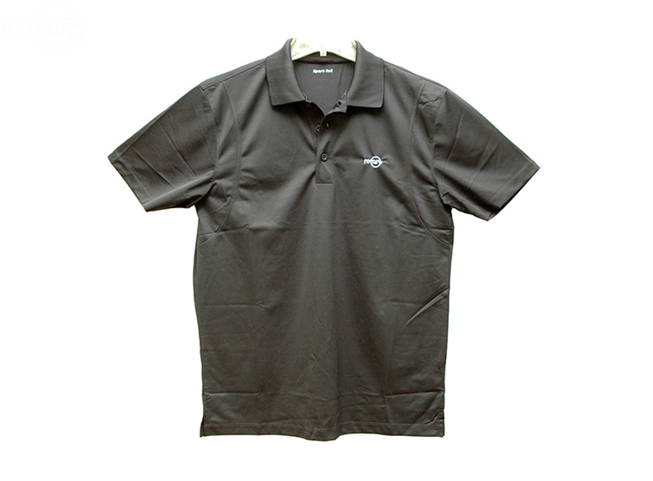 Black Polo Shirt With Rotary Logo 3Xl