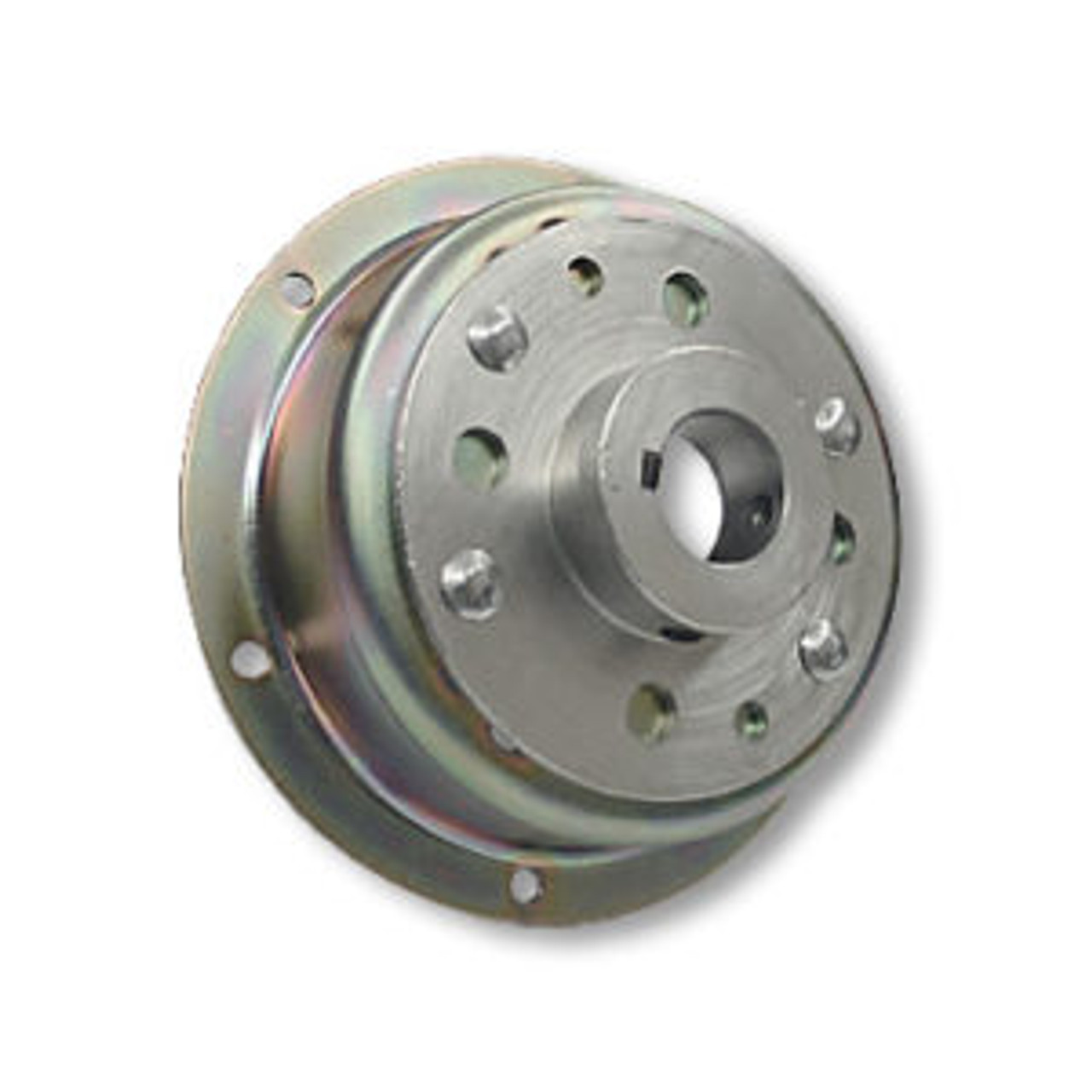 4-1/2" Brake Drum - Flanged, Machined OD, Riveted To Mini-Hub, 1-1/4" Bore