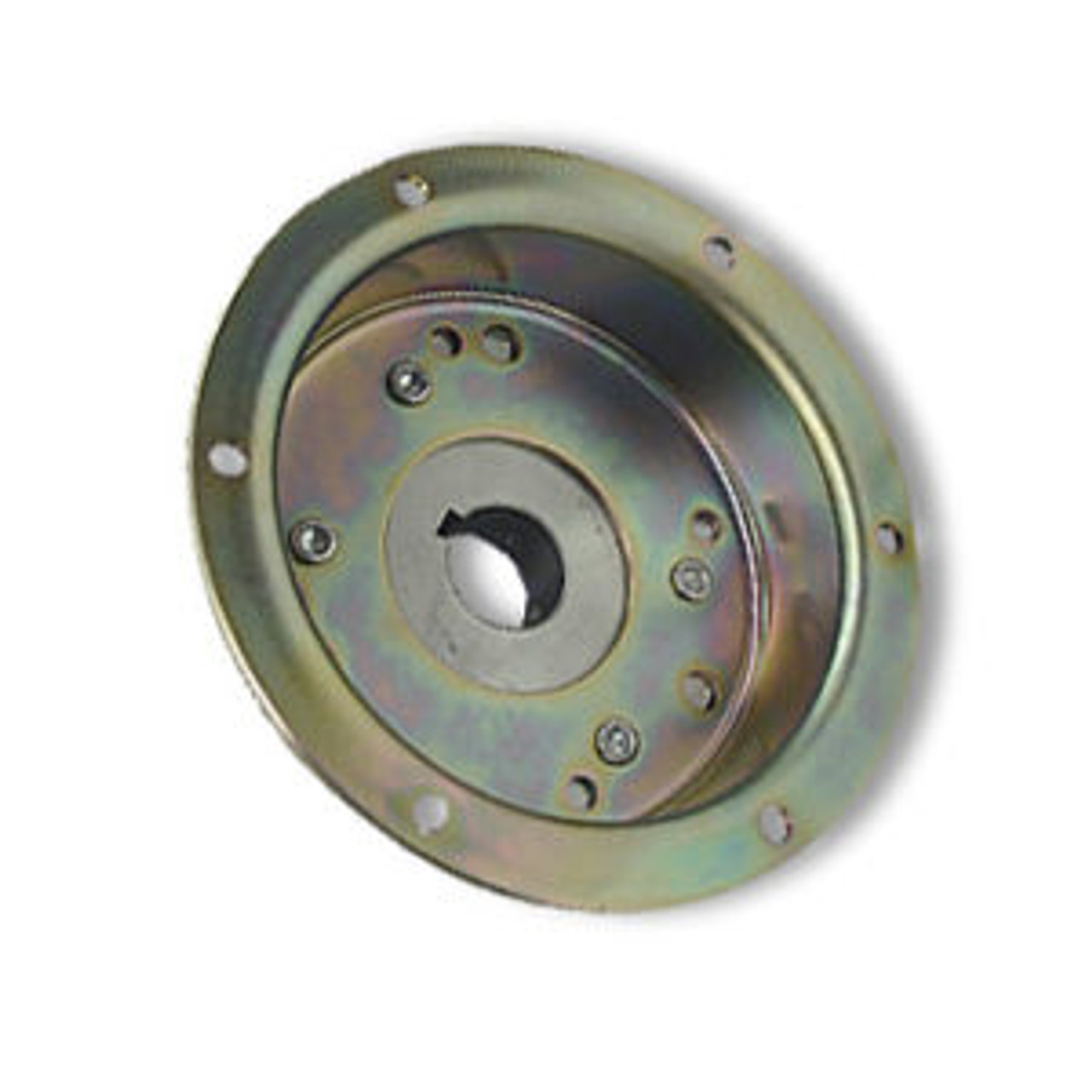 Brake Drum, 4-1/2", Flanged, Machined OD, Riveted To Mini-Hub, 3/4" Bore