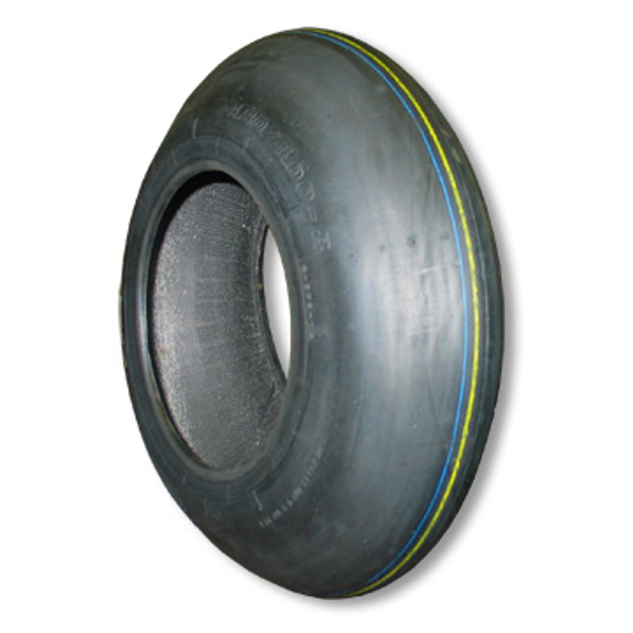 480/400 X 8 Smooth Tire, 2 Ply, 4.6" Wide, 16.3" OD