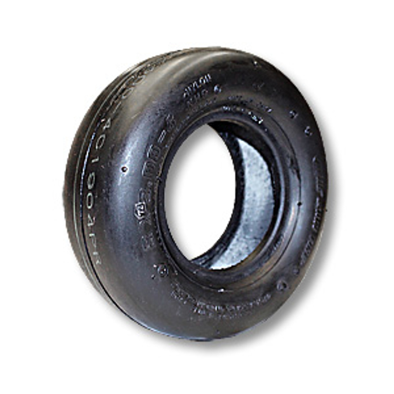8-300 X 4 Regular Slick Tire, 4 Ply, 3.0" Wide, 7.8" OD
