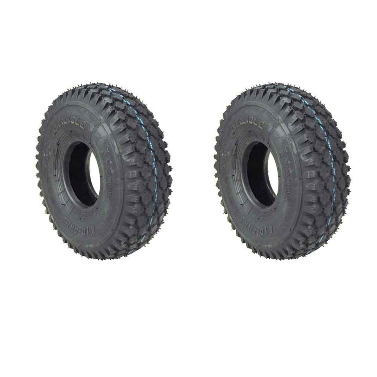 (2) 410X350X4 (4.10X3.50X4) Stud 2Ply Carlisle Tires