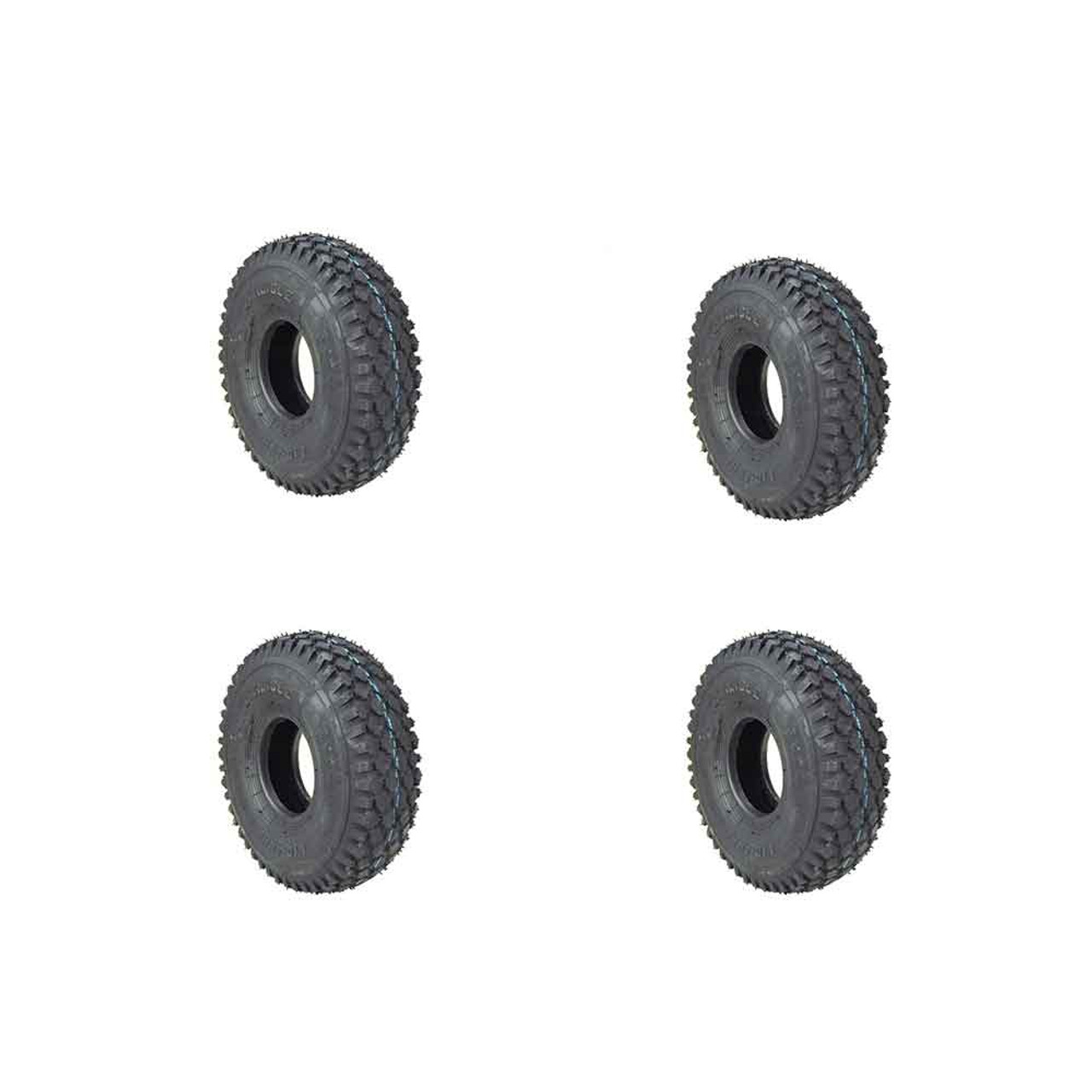 (4) 410X350X5 (4.10X3.50X5) Stud 2Ply Carlisle Tires