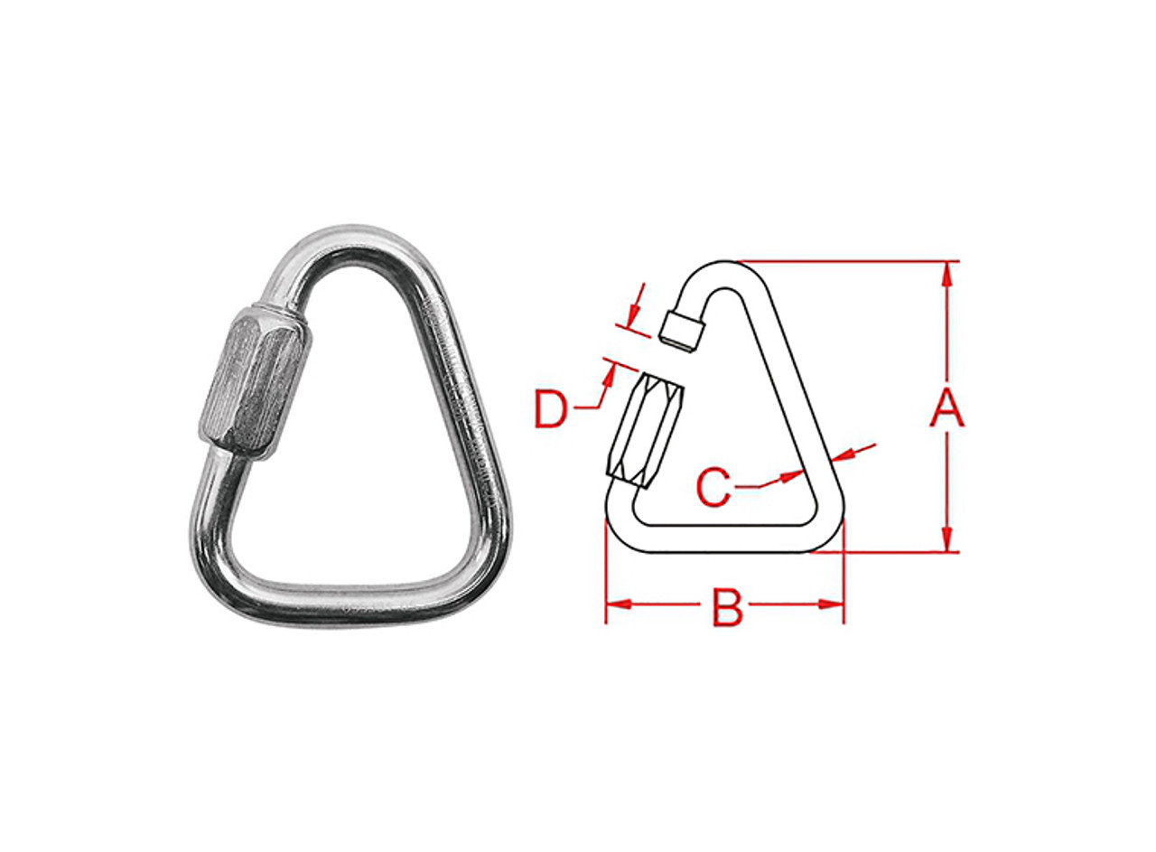 Quick Link Triangle 3.39" From Kong